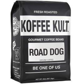 Koffee Kult Road Dog Dark Roast Coffee (ground coffee, 32oz)