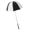 G4Free Golf Bag Umbrella for Club Protection Flex Umbrella (Black/White)