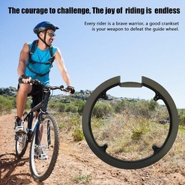 Yolluu Bike Chain Guard Protector,Mountain Bike Crankset Protector Crank Cover Crank for Bike Road Bike Chain Cover 42 Teeth 44 Teeth Universal with 4 Screws