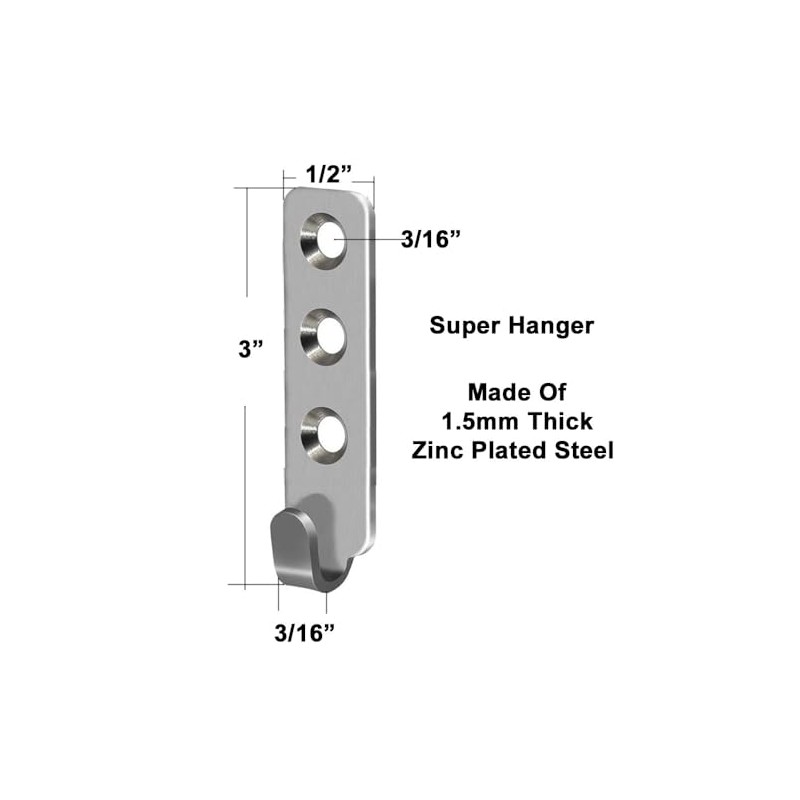888 Corp Pro Quality Super Hook Heavy Weight Picture Hanger