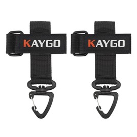 KAYGO Belt Glove Clips, 2 Pcs Anti-Snap Design for Safety, Glove Clips for Construction, Electrical, Tactical, and Utility Work,Black