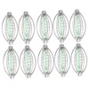 10PCS Stainless Steel Spring Fishing Feeder Bait Cage Holder Tackle