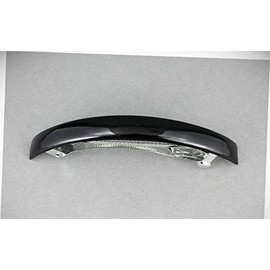 Perfect Hairstyle with Our Hair Accessories - Black Thin Skinny Narrow Rectangle Barrette Hair Clip 4.5" Long Fashionable Hair Accessory Hair Jewelry Accessories for Lady Women