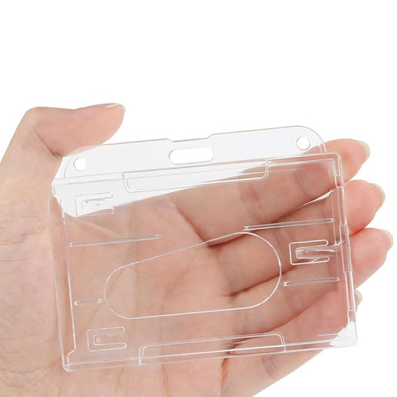 ID Card Holder Hard Card Holder Employee ID Holder Horizontal
