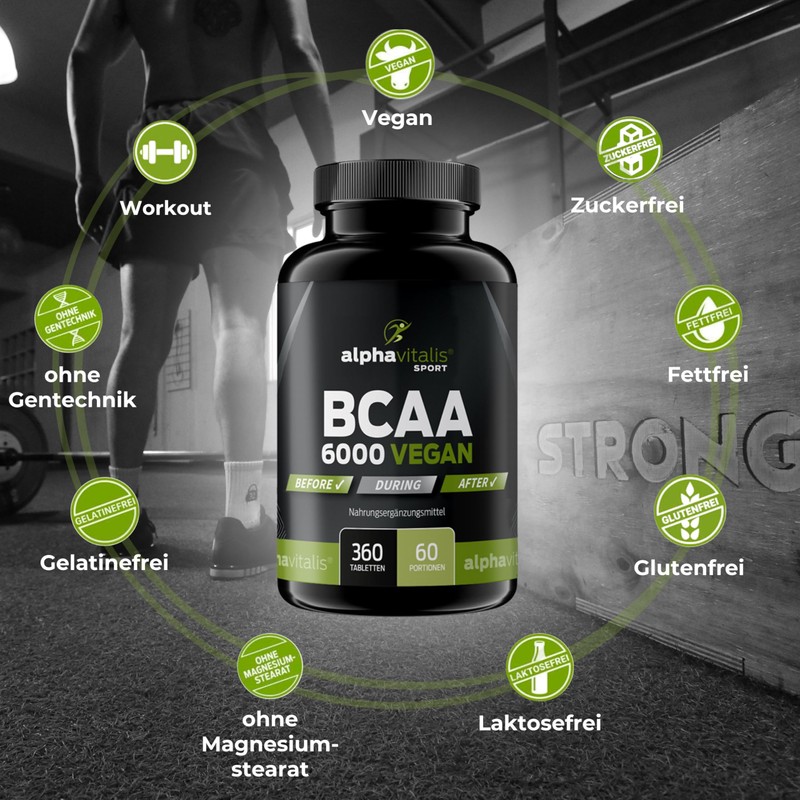 BCAA Mega Tabs 1000Mg Pure BCAAs, Vegan, Gluten Free, Lactose