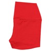 Alkato Womens' High Waist Sport Shorts Short Leggings, Red, 12