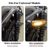 HDBUBALUS Skull Turn Signals LED Blinker Indicator Light Fit for