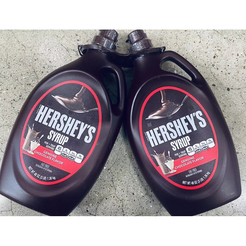Hershey's Genuine Chocolate Syrup 48 Oz Bottle - FAT FREE