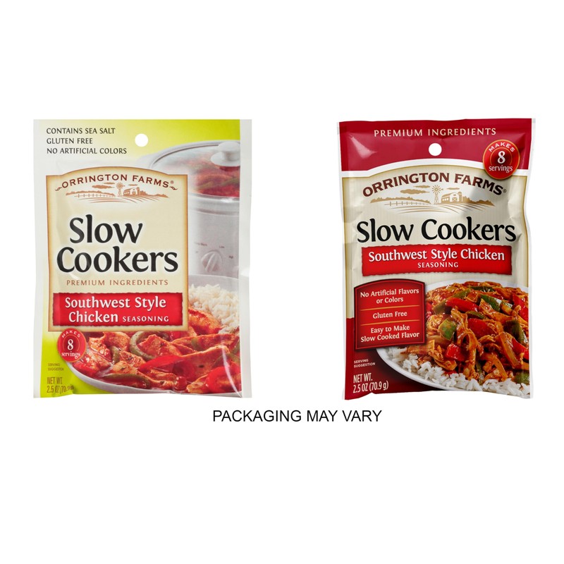 Orrington Farms Slow Cookers Southwest Style Chicken Seasoning, 2.5 Ounce