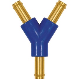 RIEGLER 133414-YPK-400 Y-Hose Connector for Hose LW 4, Brass and POM, Pack of 1