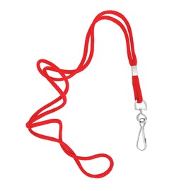 COTODO ID Red Lanyards Safety Badge Lanyard 36" with Swivel Hook 100 Pack