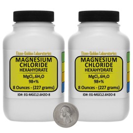 Eisen-Golden Laboratories Magnesium Chloride [MgCl2.6H2O] 98+% AR Grade Flakes 1 Lb in Two Bottles USA