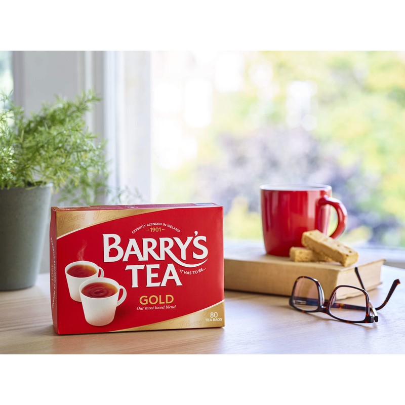 Barry's Tea Gold Blend 80 Teabags (3 Pack), Fresh from