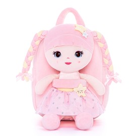 Lazada Girls Backpack with Doll Toddler Toys Baby Girls Gifts Rag Dolls Backpack 9.5“