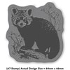 'Red Panda' Rubber Stamp - Unmounted Design for Crafting &