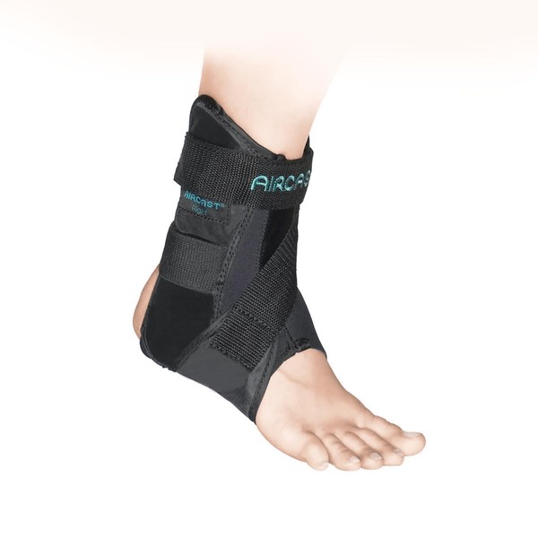 Aircast AirGo Ankle Splint in Various Sizes for Left or Right - Pack of 1 - Highest Comfort and Optimal Stability for Quick Recovery and Active Movement (L, Right)