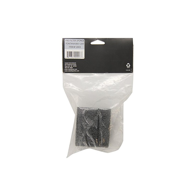 Cobalt International ACI12003 Fontana 800-1200 Pre-filter Sponge for Aquarium