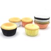 Mombake Standard Metallic Foil Paper Cupcake Cases in Rose Gold,