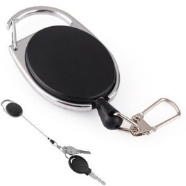 Automatic Keychain Wire Key Holder Keyring Motorcycle Lanyard / 자동 키체인 와이어 키홀더 키링 오토바이 랜야드
