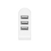 Multi 3-Port USB Home Wall Charger Plug Glowing Light 3.1A