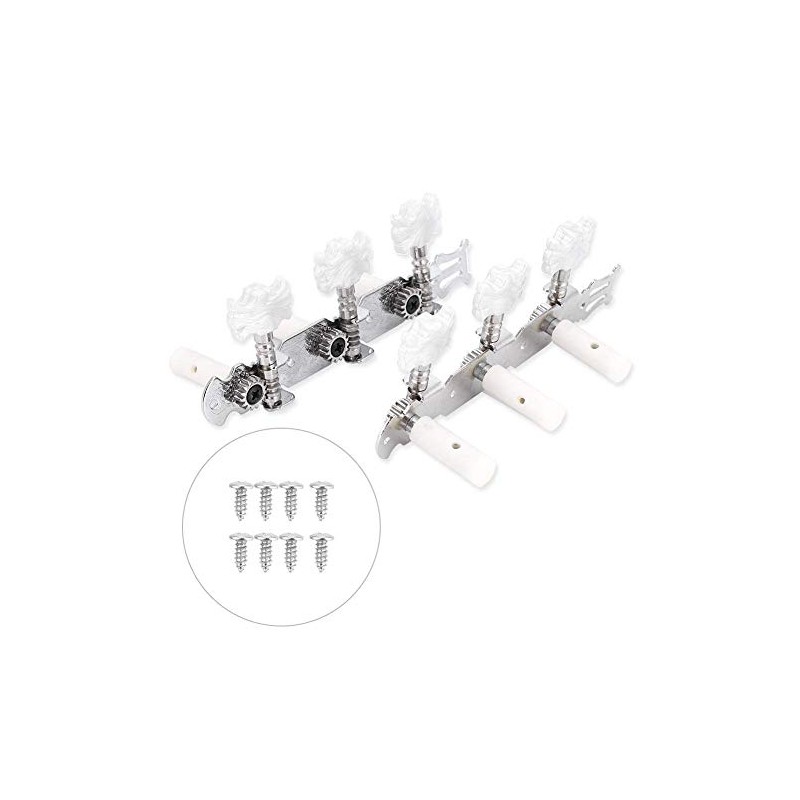 Guitar Tuning Peg, White Pearl Flower-Shaped Guitar Tuning Peg Classical