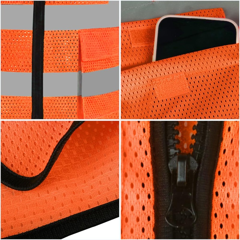 HYCOPROT Safety Vests High Visibility Reflective Vest Executive Manager Jacket