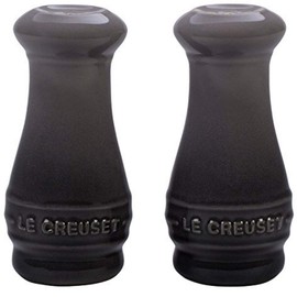 Le Creuset Stoneware Salt & Pepper Shakers Set of 2, 4 oz. each, Oyster