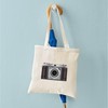 CafePress Retro Camera Tote Bag Reusable Natural Beige Canvas Shopping