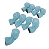 9pcs Golf Club Cover PU Leather Stylish Portable Golf Head