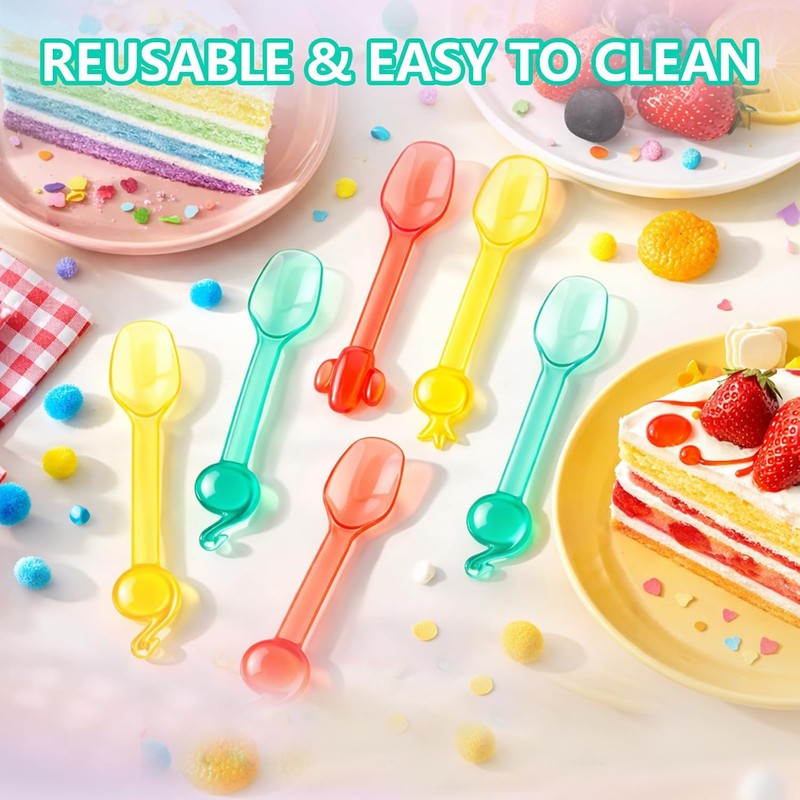 36pcs Ice Cream Spoons, Mini Spoon, Easy to Carry, Suitable