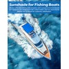 BLUEWING Sunshade for Fishing Boats Shade Canopy Waterproof Durable 1200D