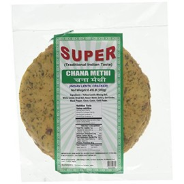 Super, Chana Methi Papad (Indian Lentil Cracker), 200 Grams(gm)