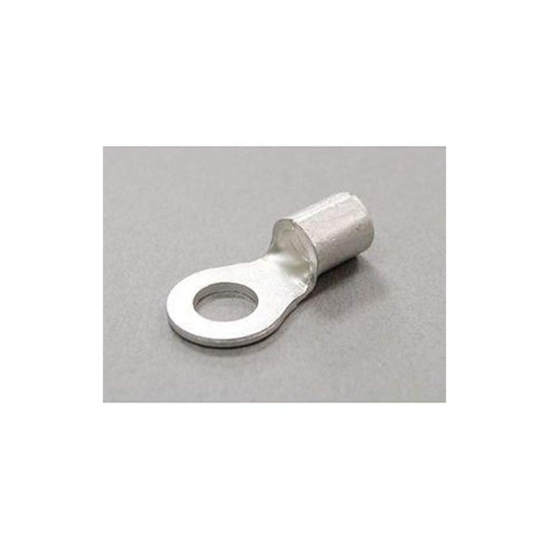 Nichifu R8-6-05P Bare Crimp Terminals for Copper Wire, R Shape,