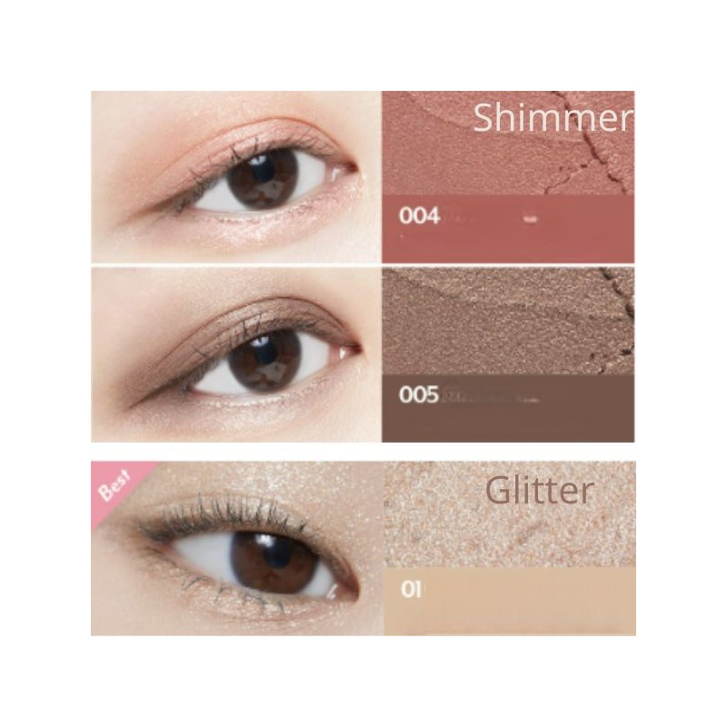 I'M MEME Shadow Stick Matte/Shimmer/Giltter 0.9g, Color:Glitter 03 Winter White