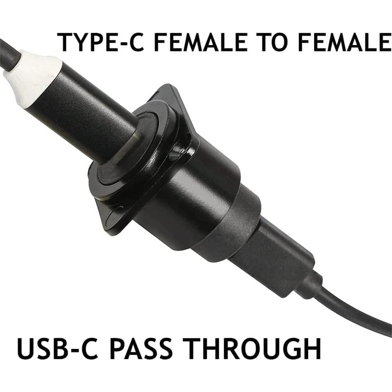 PENGLIN USB 3.1 Type C Coupler for Panel Mounting, USB