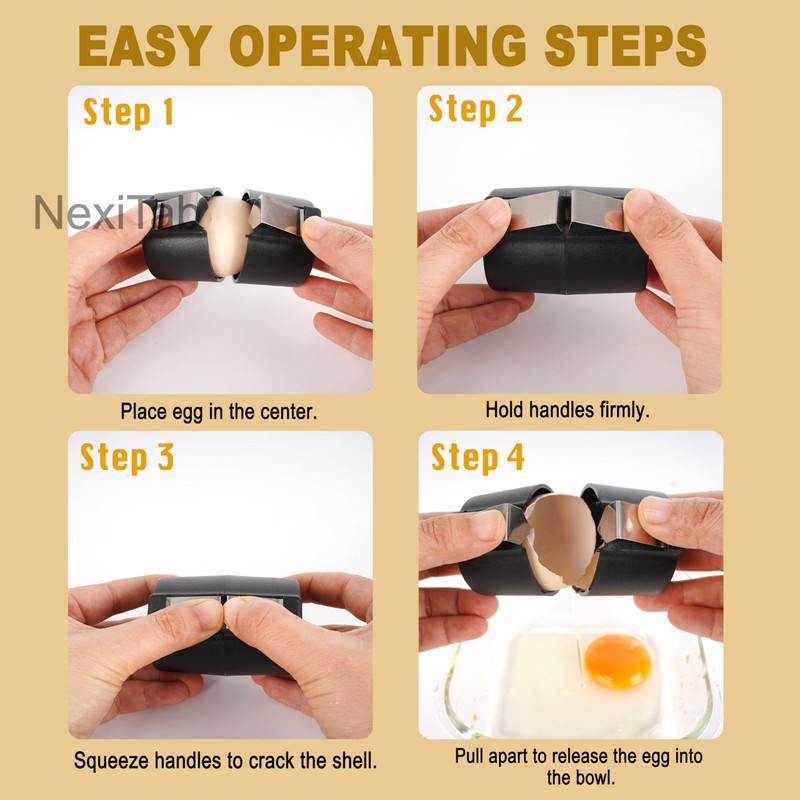 NexiTab | Black egg shell opener Eggshell Opener egg shell