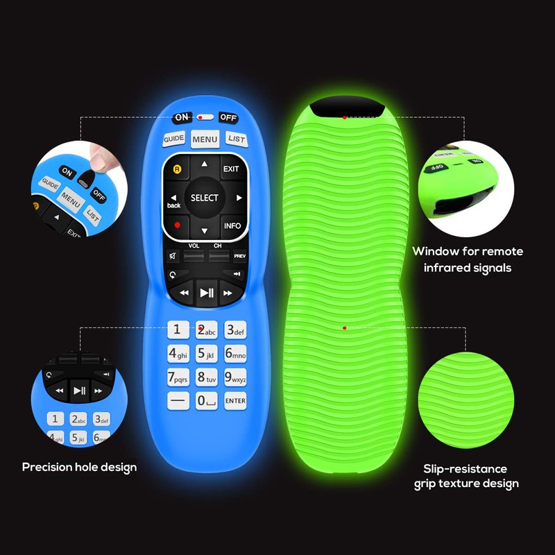 4 Pack Silicone Case for DirecTV RC73 Remote Control,Anti Slip