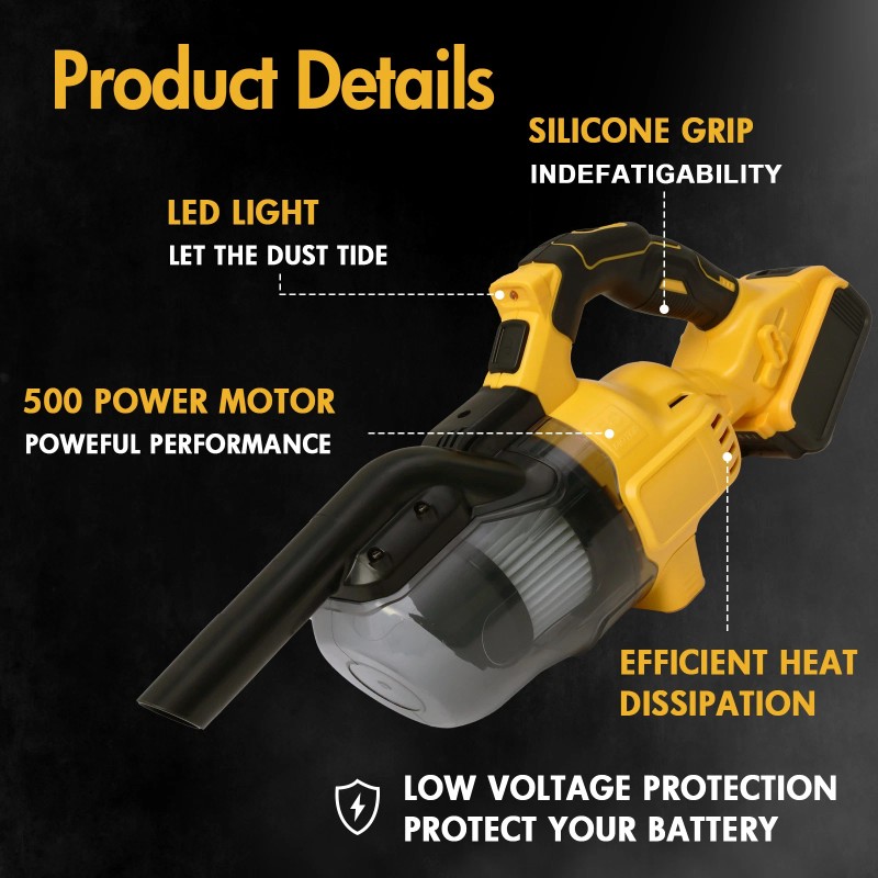 5 in 1 Cordless Vacuum Cleaner with 20V Battery Handheld