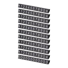 Mikankawa Price Cube, 11 Pairs Price Cards, Free Combination, Change Price, Fashionable (10+1 Set)