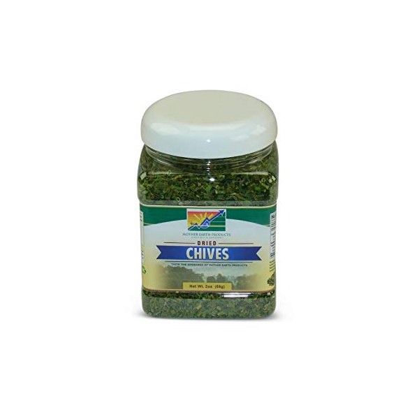 Mother Earth Products Dried Chives, Quart Jar, 2 oz