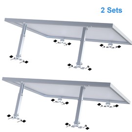 CMYYANGLIN Adjustable Solar Panel Tilt Mount Brackets Stand Support Any Solar Panels for RV, Roof, Boat, Yacht Flat Surface, Camping, Off-Grid Systems（2sets）