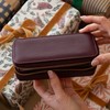 Stackers Burgundy Medium Travel Jewellery box