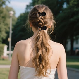 Haarklammern, Haarspangen für dickes Haar, für Damen und Mädchen, 8-förmig, rutschfest, starker Halt, Zubehör für lockige und gewellte Haare, Gelee-Grün, Gelee-Weiß, glänzendes Schwarz, 3 Stück