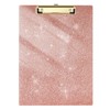 Juvealoe Acrylic Glitter Clipboard, 8.5 x 11 Sparkly Clip Board