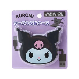 Sanrio 240516 Sanrio 240516 Cable Storage Case, Cable Holder, Kuromi, 2.7 x 3.3 x 0.6 inches (6.8 x 8.4 x 1.5 cm), Character