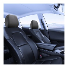 YGDMD 2PCS Headrest Covers for Cars,Elastic Car Headrest Cover for Protecting Vehicle Headrests to Reduce Wear & Tear,Fully Wrapped Car Accessories Interior Front Seat Head Rest Cover