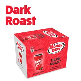 Honey Dew - Dark Roast Coffee, Bold & Smooth Medium Roast Gourmet Coffee Compatible with Keurig® Coffee Maker, 1 Count (12 Single Serve Cups)