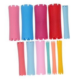 NOLITOY Hairdressing Tools 100pcs Perm Kit Wavy Hair Rollers for Easy Perm Rods