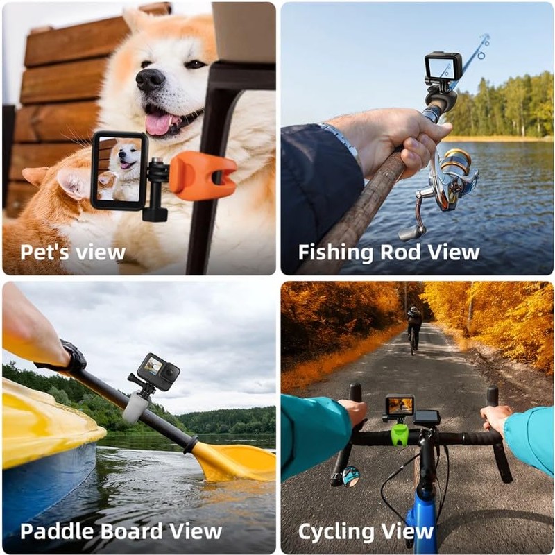 Elastic Handlebar Pole Mount for GoPro / Insta360 / Osmo