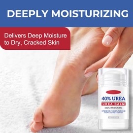 Urea Cream 40% - Urea Foot Cream for Feet - Callus Remover for Dry And Hard Skin - Cream Cracked Heel Repair Cream - Maximum Strength Foot Moisturiser for Heels, Knees, Elbows & Hands